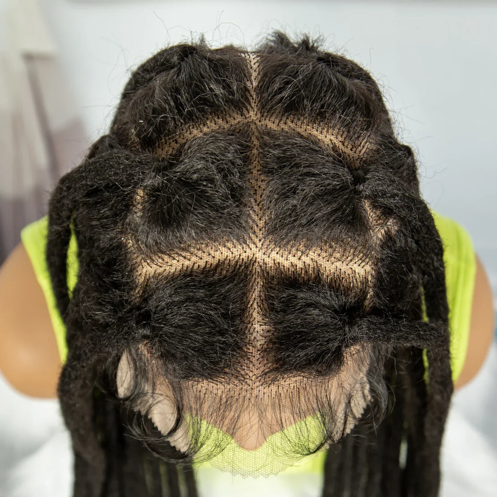 60" Super Long Knotless Box Braids Wig | Transparent Full Lace