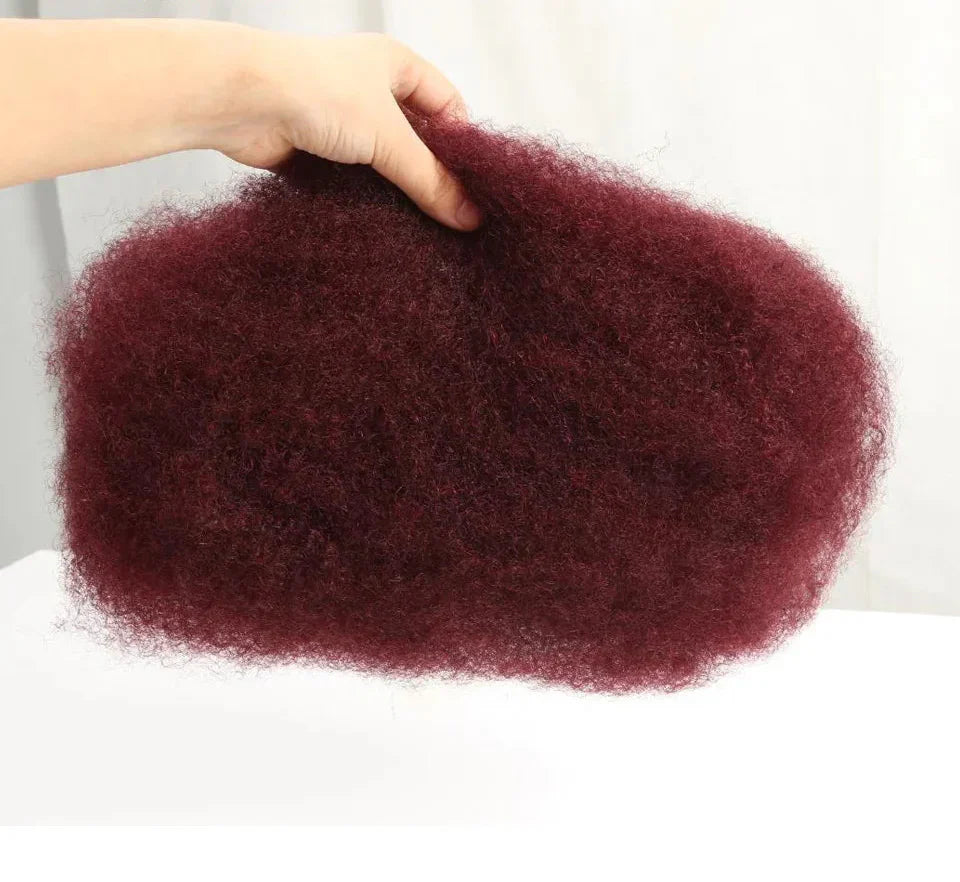99J Burgundy Afro Kinky Bulk Human Hair | Brazilian Remy | Dreadlock & Braiding Hair | 50g
