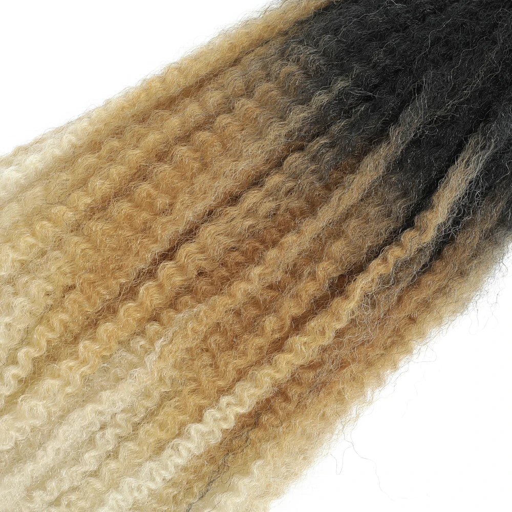 18" Marley Twist Braiding Hair | Crochet Braids | Afro Twist Kinky Hair Extensions | Ombre Colors | 30 Strands/Pack