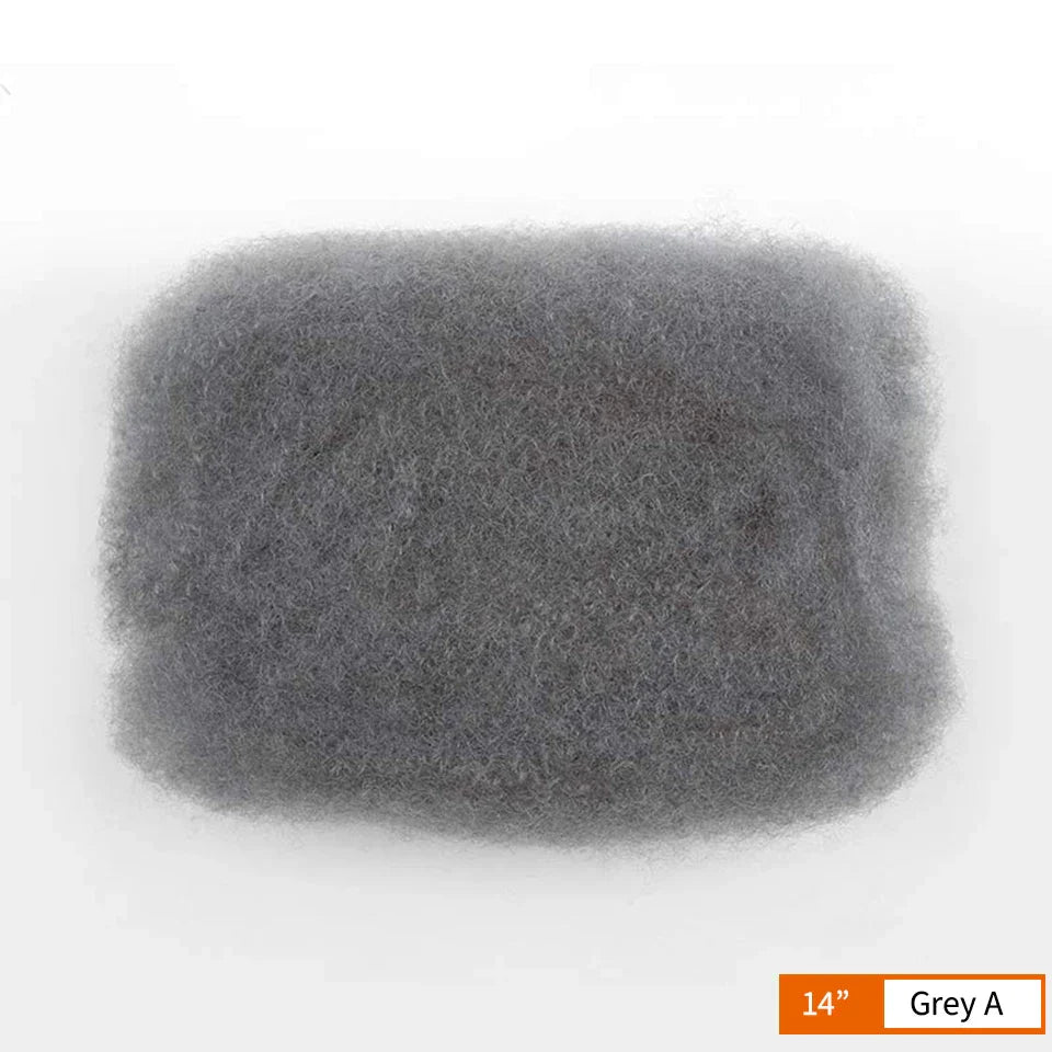 Afro Kinky Bulk Human Hair for Dreadlocks & Braiding | 100% Virgin Brazilian Remy Loc Extensions (50g)