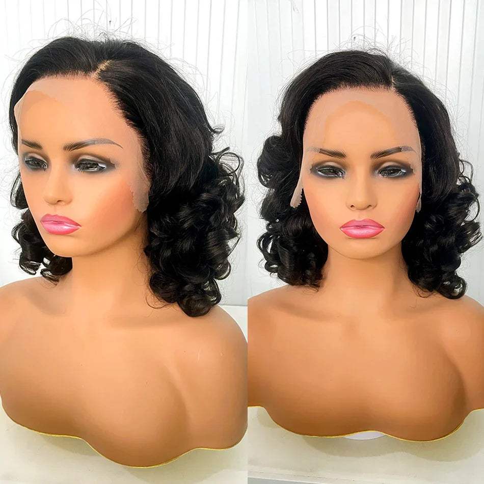12A Raw Donor Vietnamese Hair 13x4 HD Lace Frontal Wig | 250% Density | Double Drawn | Bouncy Wave | Glueless