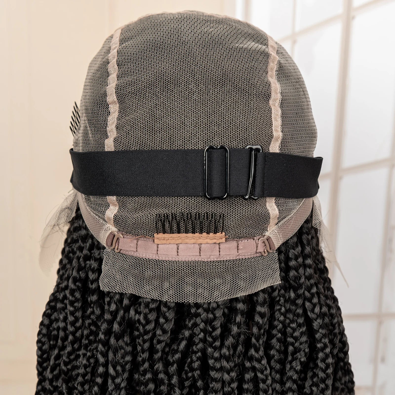 36" HD Full Lace Box Braided Wig | Ginger Color #350 | Lace Frontal Braids | Baby Hair | Synthetic Hair Wig