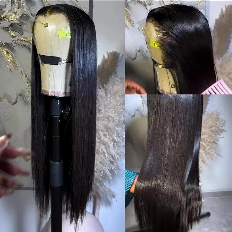 30 Inch Straight HD Lace Frontal Wig | 13x4 Human Hair Remy Wig | Pre-Plucked & Bleached Knots