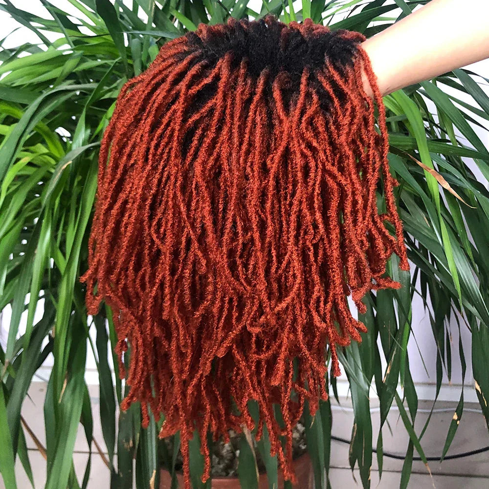 10" Ombre Dreadlock Wig | Sister Locs | Faux Locs Crochet Braids | Synthetic Twist Hair