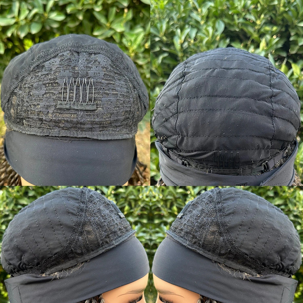 12" Twist Braided Headband Wig | Short Crochet Box Braids | Synthetic Wig for Black Women