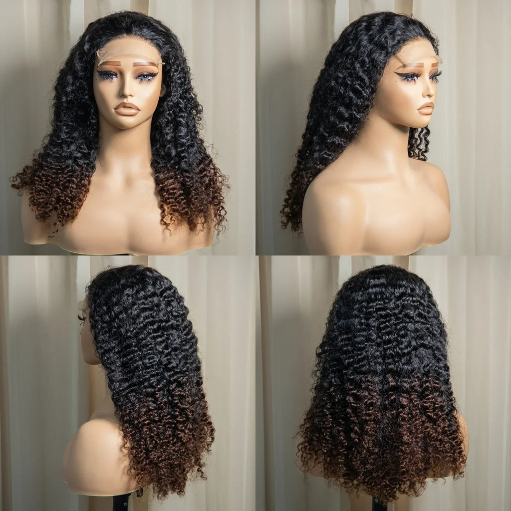 20" Deep Wave Double Drawn HD 5x5 Lace Closure Wig | Burmese Curly Remy Hair | 350% Density