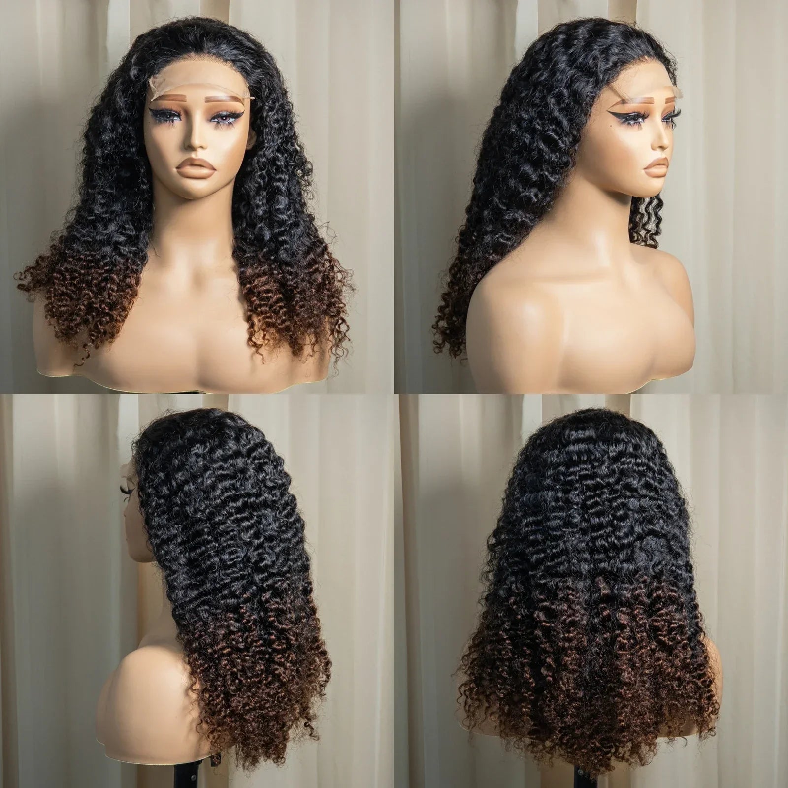 20" Deep Wave Double Drawn HD 5x5 Lace Closure Wig | Burmese Curly Remy Hair | 350% Density