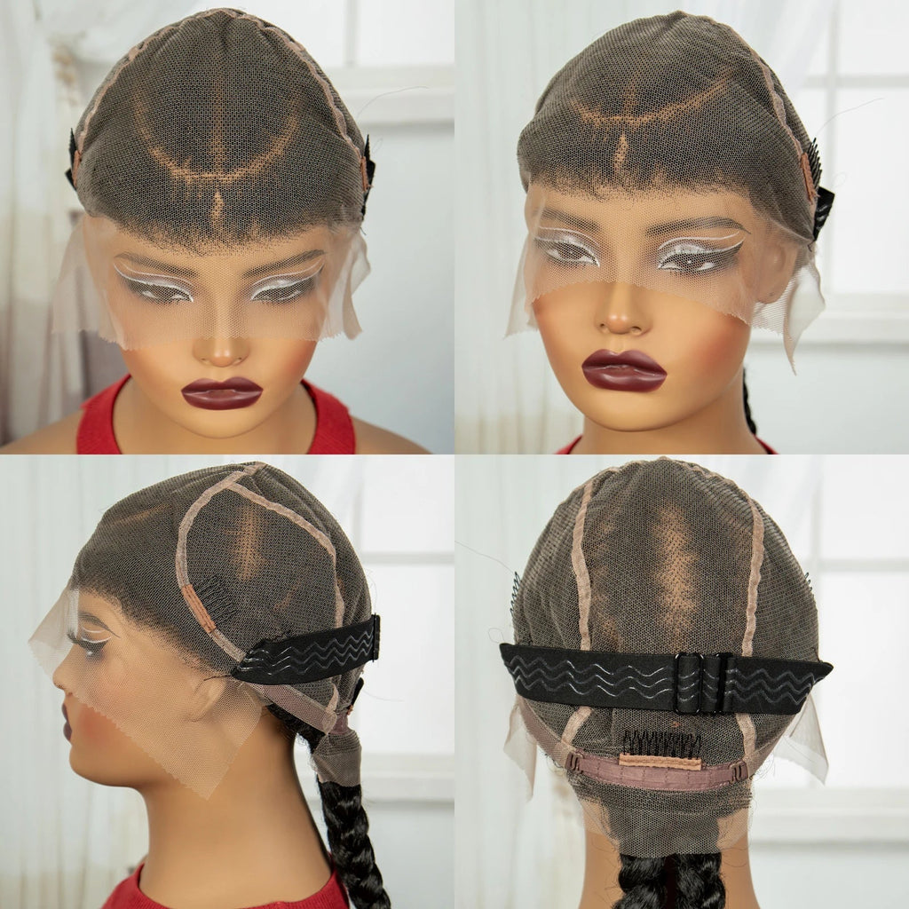 48" Super Long Cornrow Knotless Braids Wig | Full Lace Frontal