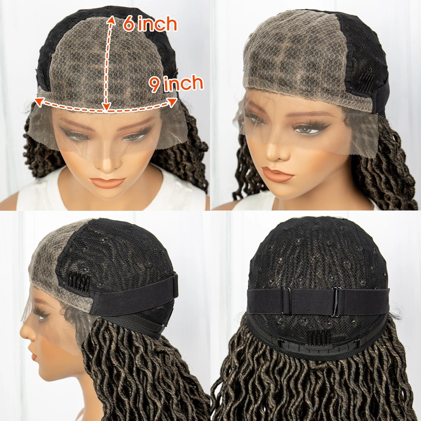 32 Inch Goddess Locs Lace Front Wig | Curly Ends | Faux Locs | Synthetic Hair | With Baby Hair