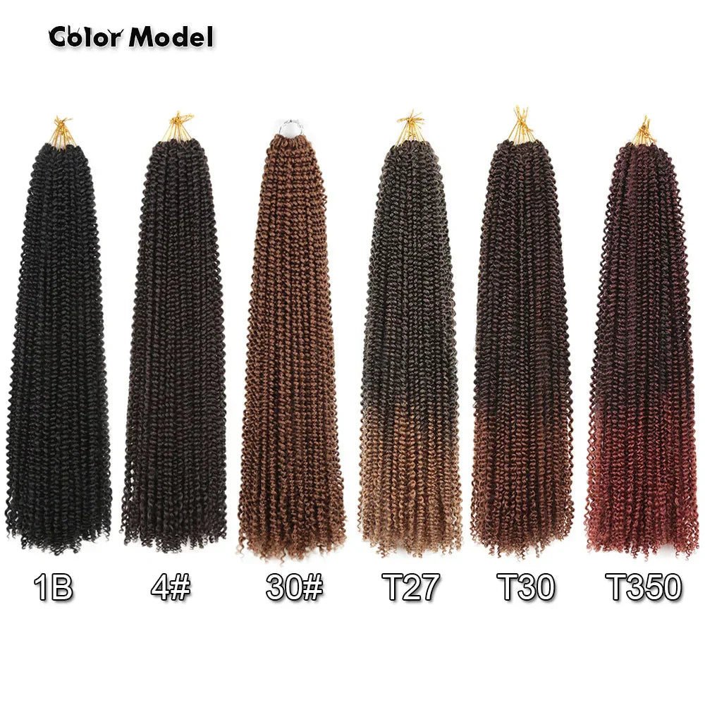 30" Passion Twist Crochet Hair - Ombre - Pre-Looped - 16 Strands/Pack - Synthetic