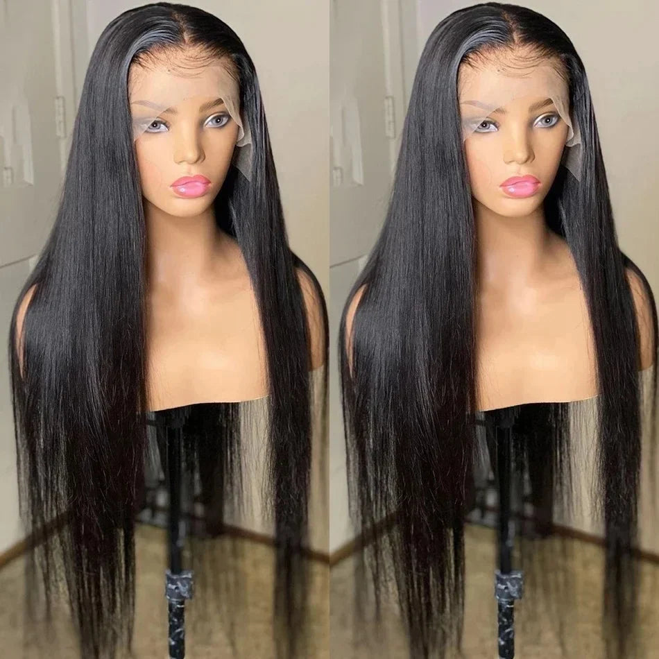 30 Inch Bone Straight HD Lace Frontal Wig | 13x6 & 13x4 Human Hair | Pre-Plucked