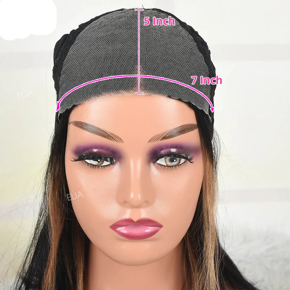 32 Inch Ombre Brown Body Wave Wig | 13x4 Transparent Lace Front Peruvian Remy Human Hair (High Quality, On Sale)