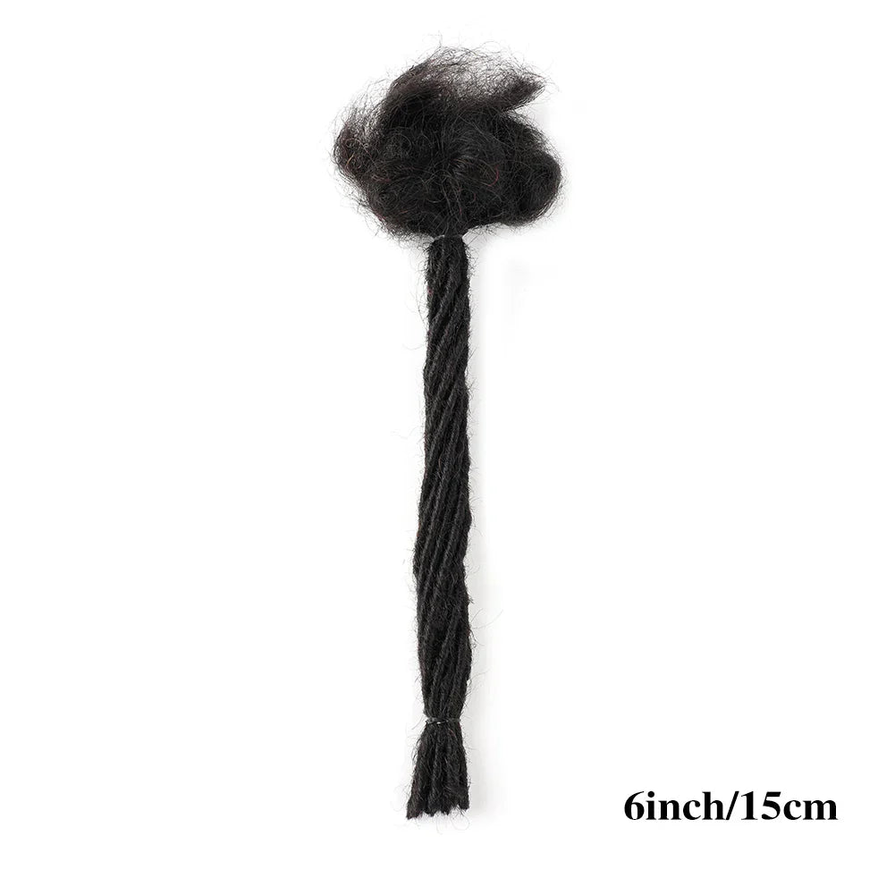 0.2cm Microlocks Extensions | Brazilian Human Hair Dreadlocks | Crochet Braids | 10 Strands