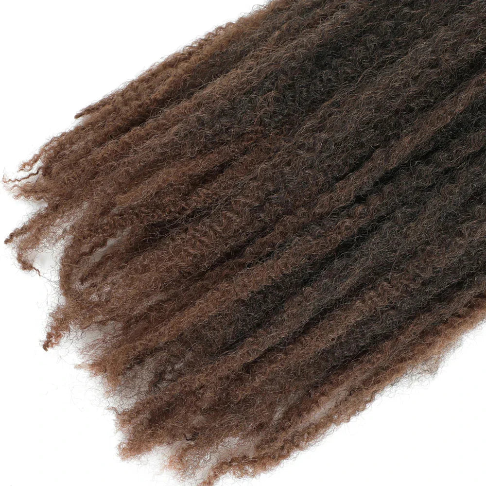 18" Marley Twist Braiding Hair | Crochet Braids | Afro Twist Kinky Hair Extensions | Ombre Colors | 30 Strands/Pack