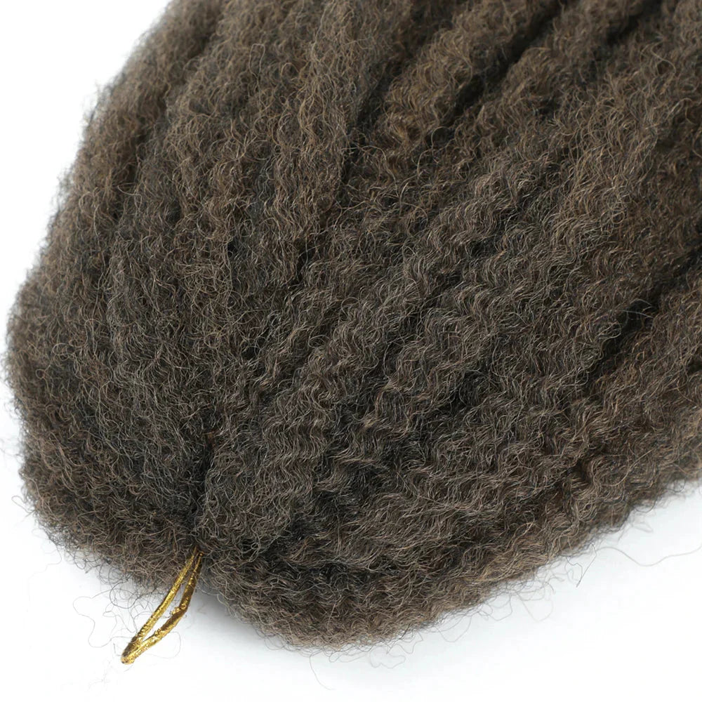 18" Marley Twist Braiding Hair | Crochet Braids | Afro Twist Kinky Hair Extensions | Ombre Colors | 30 Strands/Pack