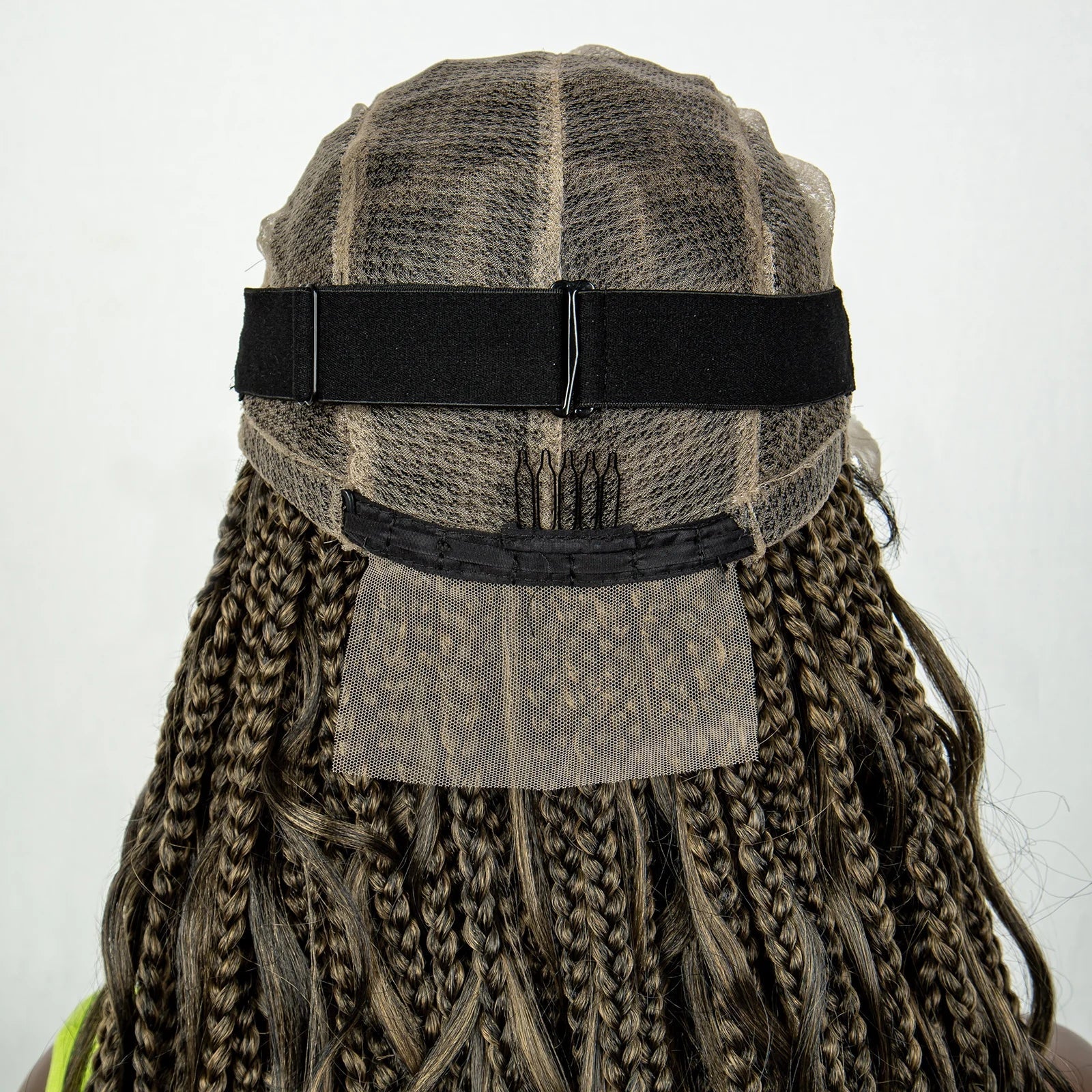 34" Ombre Curly Braids Wig | 1B/27 | Deep Wave | Full Lace | Baby Hair