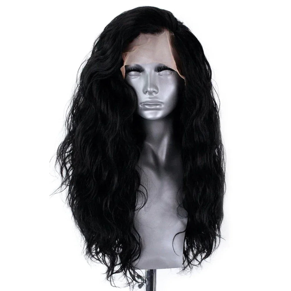 13x4 Ginger Wavy Lace Front Wig | Heat Resistant Synthetic Hair | Cosplay | Long Wavy Wig | Blonde
