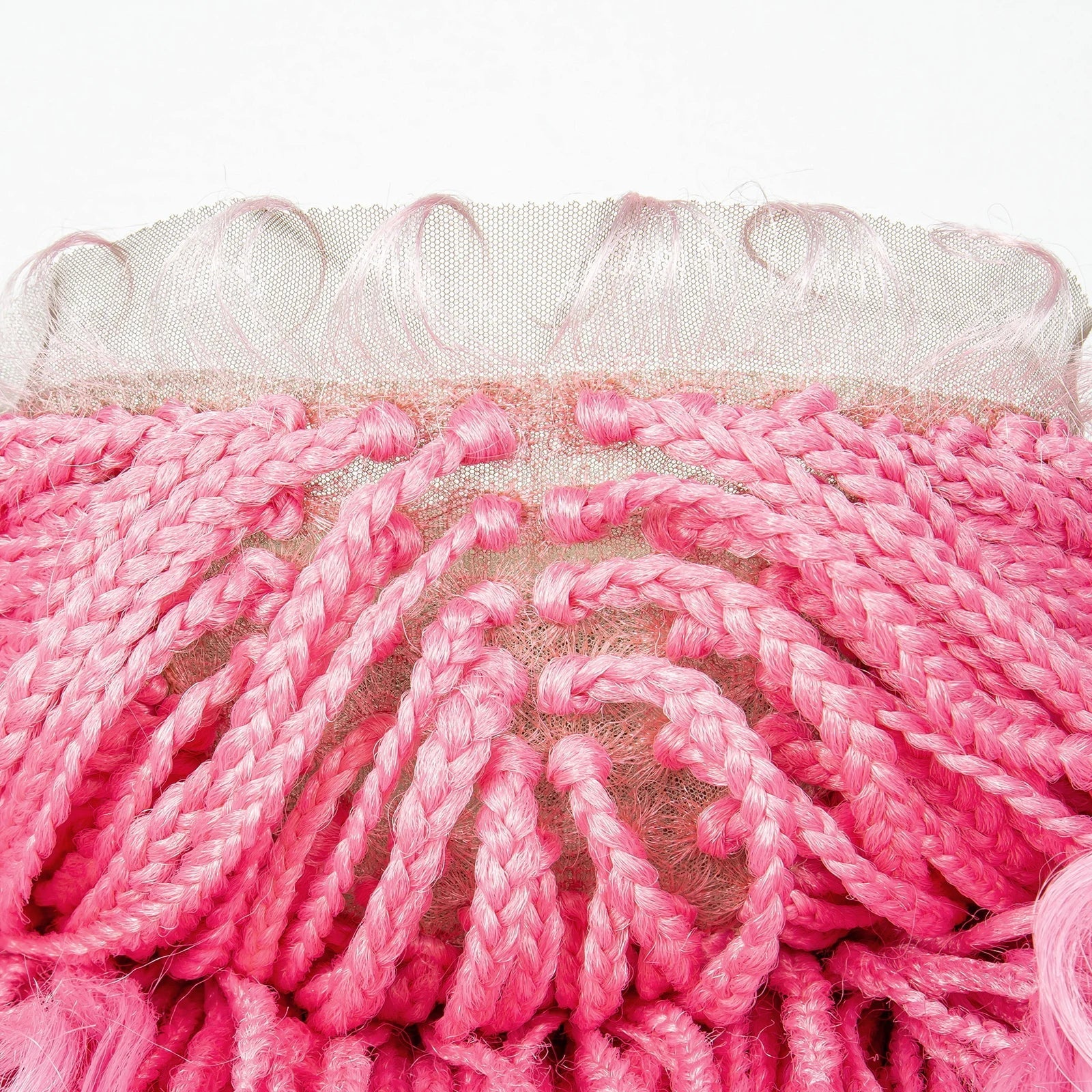 36" Water Wave Braided Wig | Lace Front | Baby Hair | Long Braids