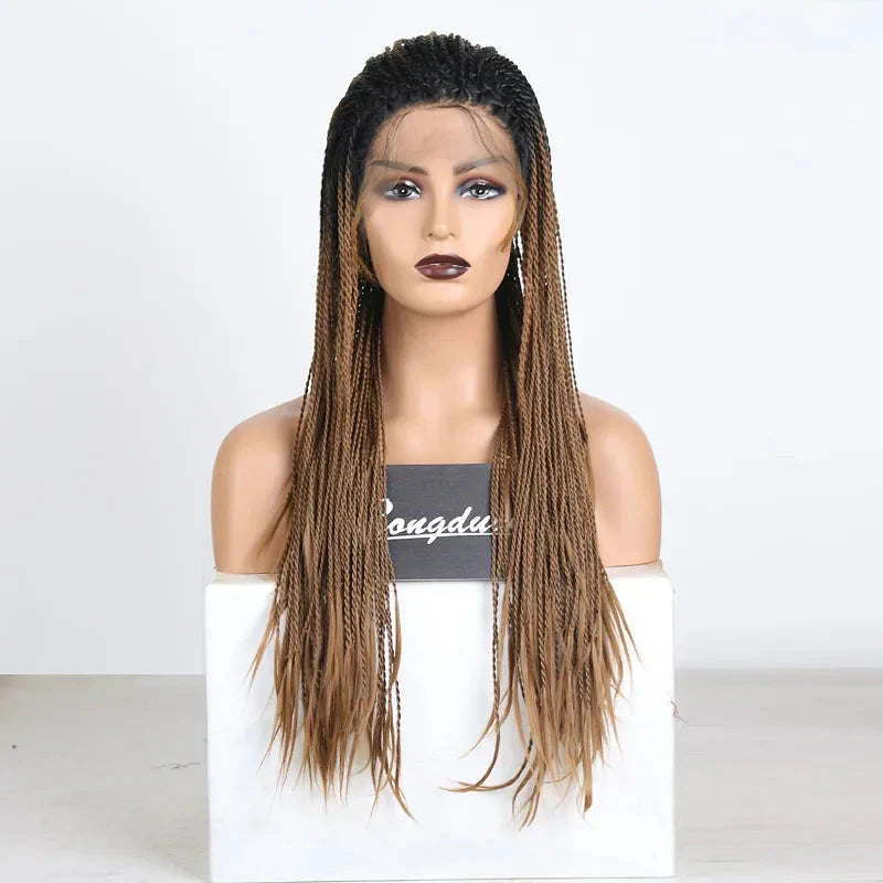 13X4 Lace Wigs for Women | Braided Box Braids Wigs | Synthetic Lace Front Wig | Braiding Wigs Natural Hairline Cosplay