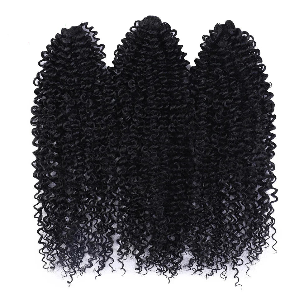 18" Magic Afro Kinky Curly Crochet Hair | Ombre Passion Twist Braids | 60 Strands/Pack | Heat Resistant