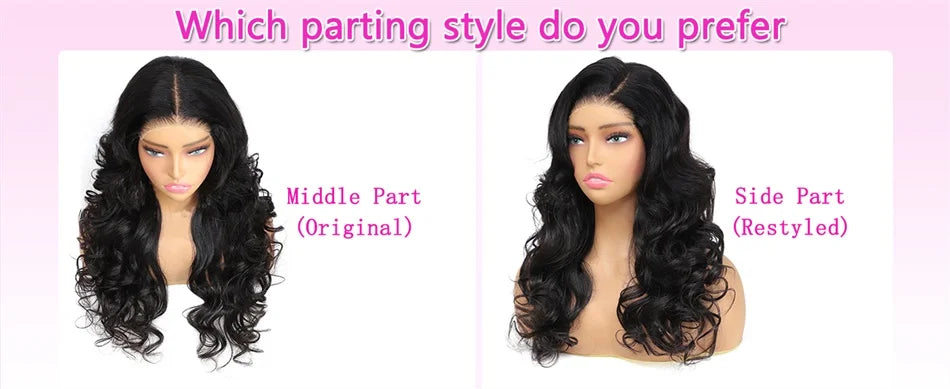 100% Indian Hair | Remy Wear and Go | Glueless | Human Hair | Pre Plucked | Pre Cut | Bouncy | Loose | Body Wave | Lace Front Wigs