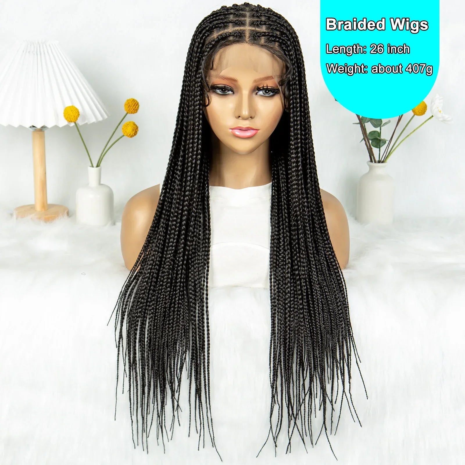 26" KIMA Goddess Stitch Box Braids Wig | Full Lace
