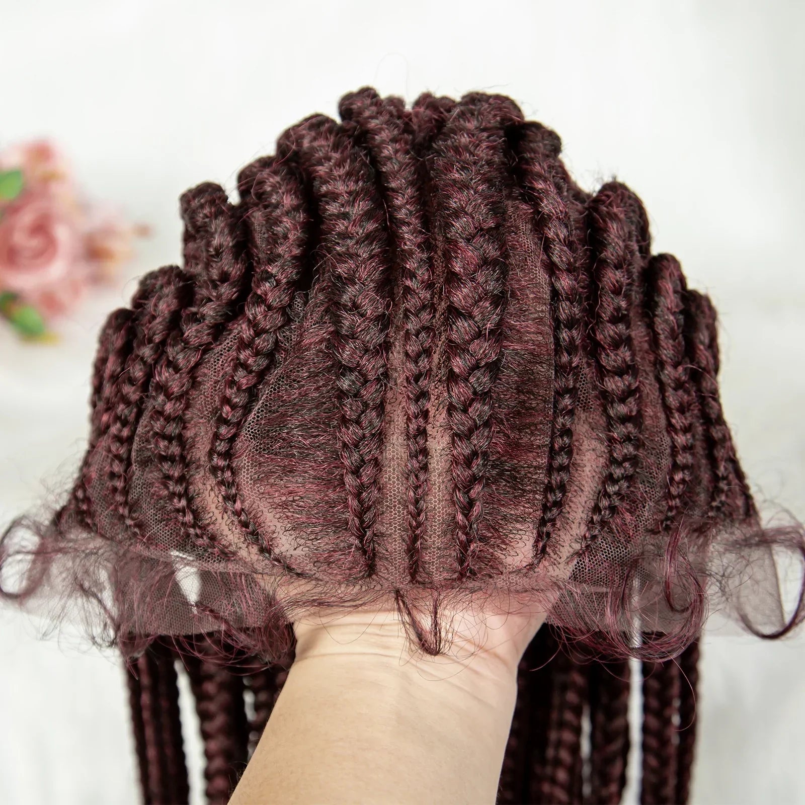 13x6 Lace Front Faux Locs Braided Wig | Crochet Braids | Synthetic Locs | Black Women