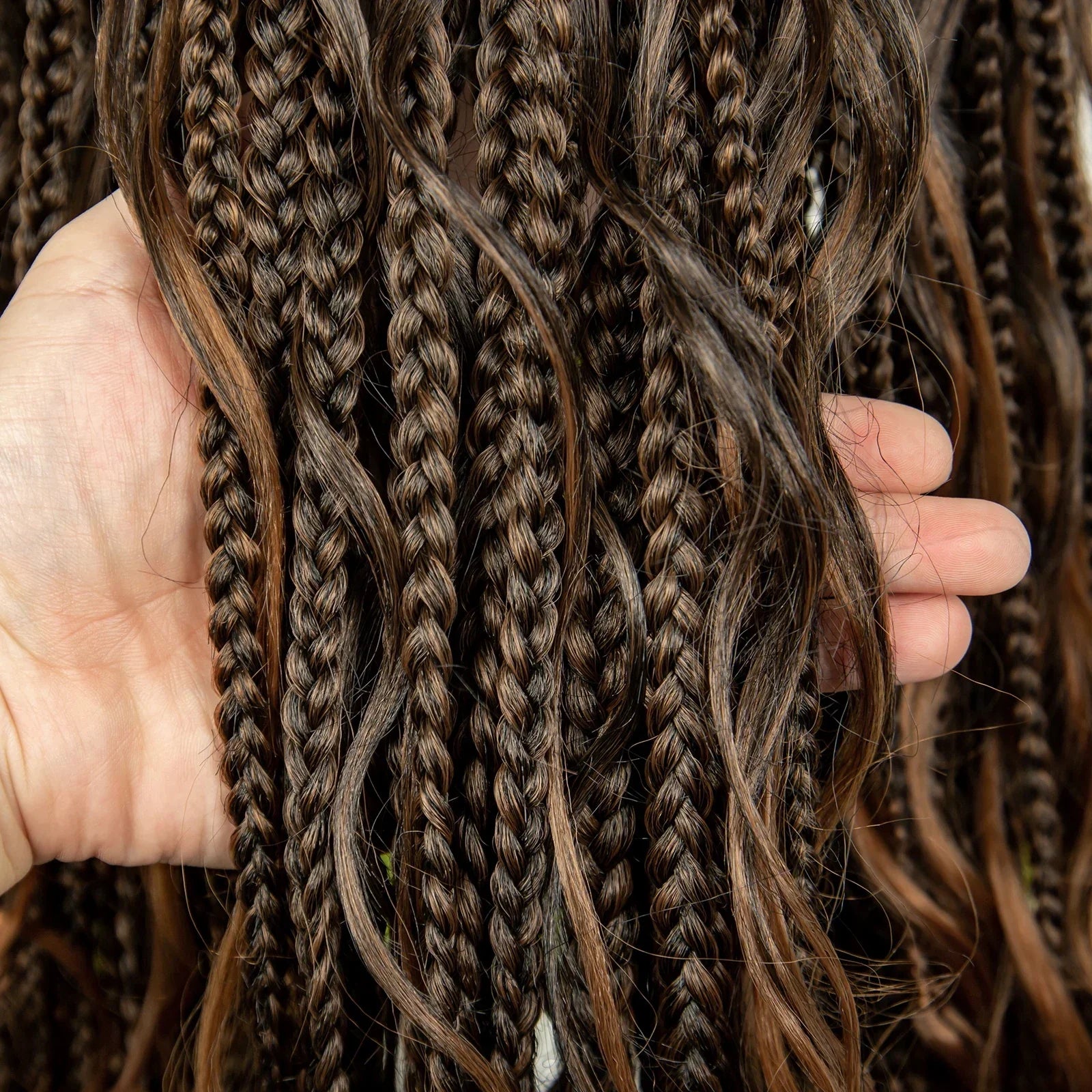 34" Ombre Curly Braids Wig | 1B/30 | Deep Wave | Full Lace | Baby Hair