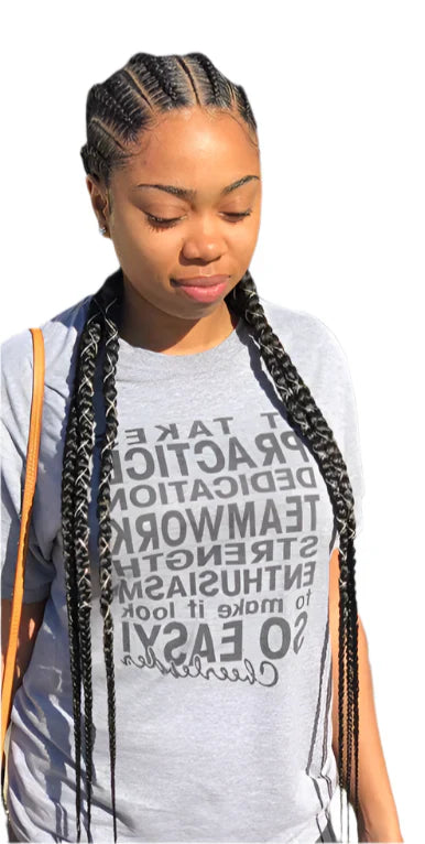 36" Cornrows & Box Braids Wig | #27 Honey Blonde | Knotless Braids | Full Lace | Synthetic Hair | Black Women