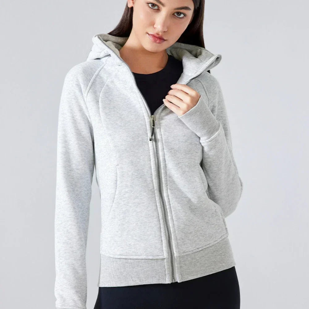 ActiveFlex Zip Hoodie: Women's Fleece Sports Jacket