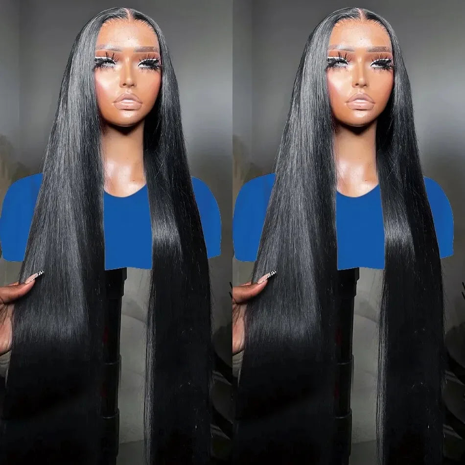 40 Inch Straight HD Lace Frontal Wig | 13x4 & 13x6 Human Hair | Pre-Plucked with Baby Hair