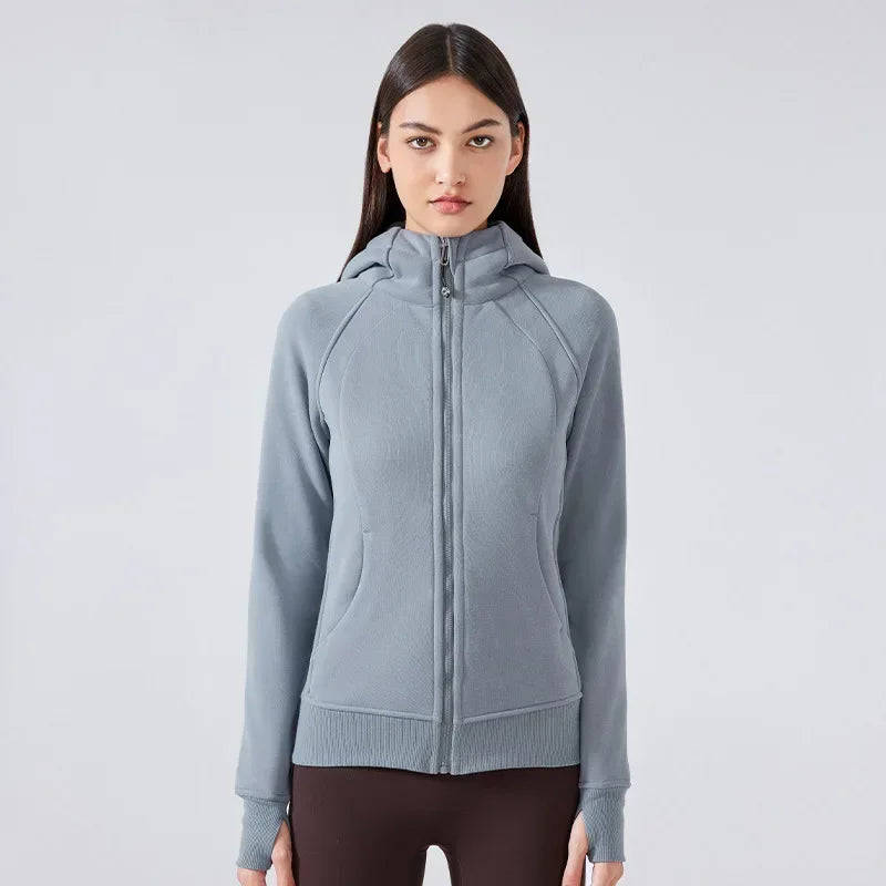 ActiveFlex Zip Hoodie: Women's Fleece Sports Jacket