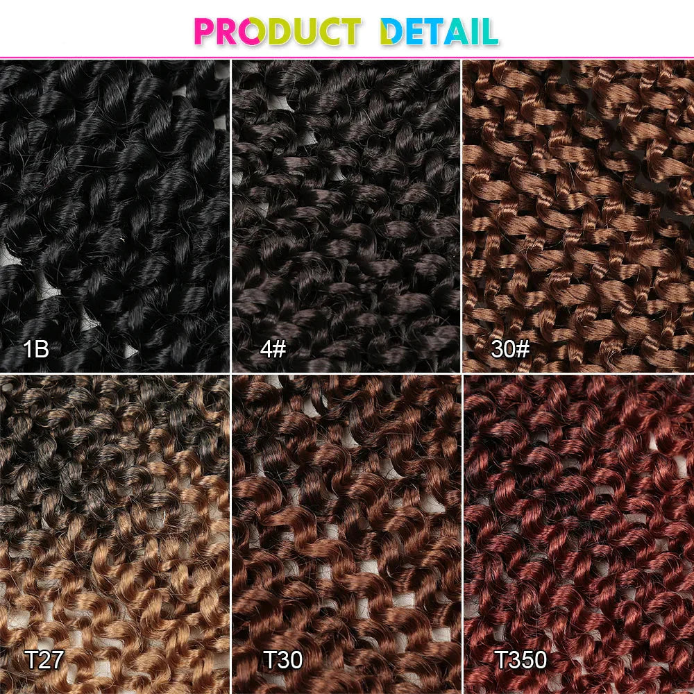 30" Passion Twist Crochet Hair - Ombre - Pre-Looped - 16 Strands/Pack - Synthetic