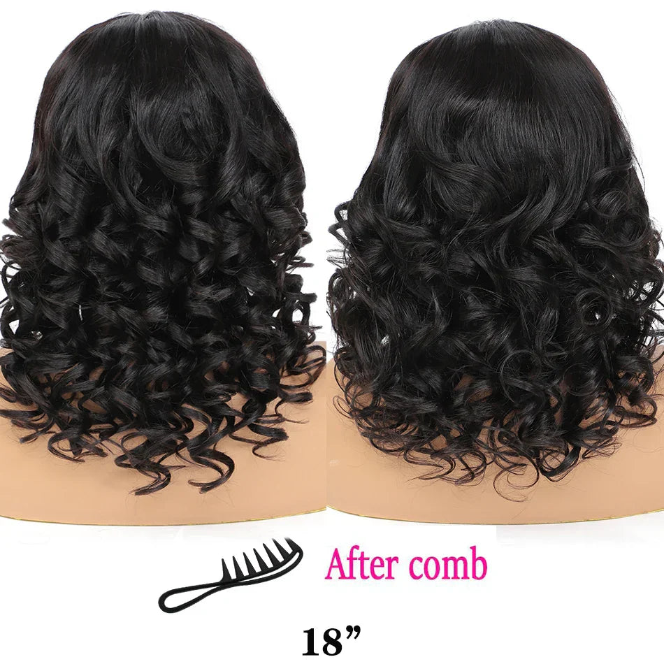 100% Indian Hair | Remy Wear and Go | Glueless | Human Hair | Pre Plucked | Pre Cut | Bouncy | Loose | Body Wave | Lace Front Wigs