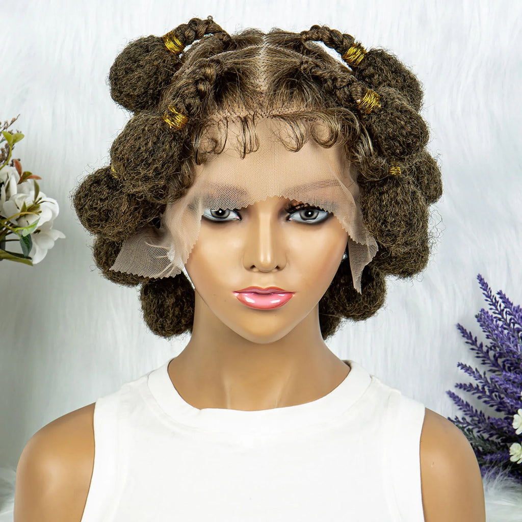 Bantu Knotless Box Braids Wig | Full Lace African Braiding Hair