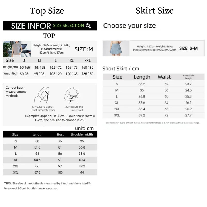 Active Elegance: 2-Piece Tennis Skirt Set