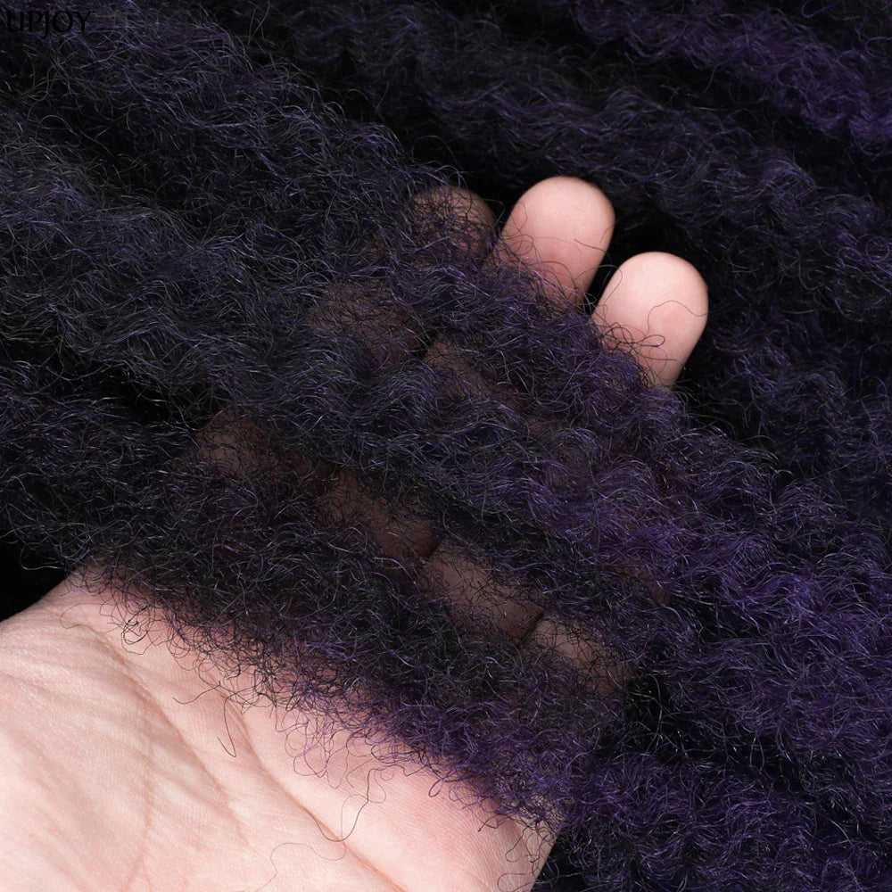 18" Marley Twist Braiding Hair | Crochet Braids | Afro Twist Kinky Hair Extensions | Ombre Colors | 30 Strands/Pack