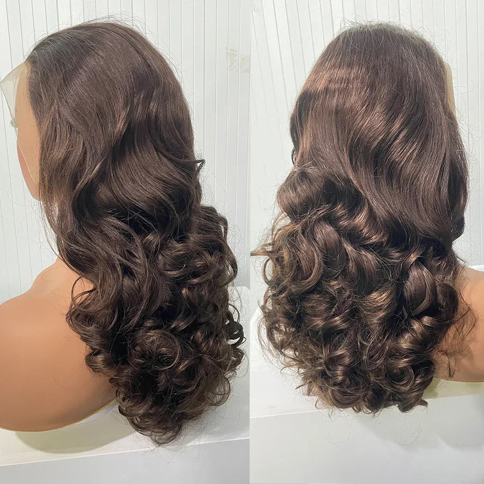 100% Human Hair | Highlight | Ombre | Double Drawn | Brazilian | Remy | Bouncy Body Wave | Full Fumi | Bouncy Weave | Wavy Hair Lace Wigs