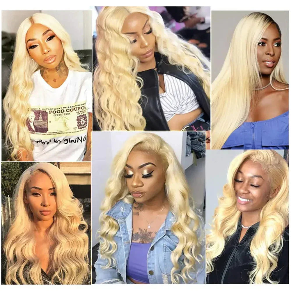 40 Inch 613 Blonde Body Wave HD Lace Front Wig | Brazilian Remy Human Hair | 250% Density