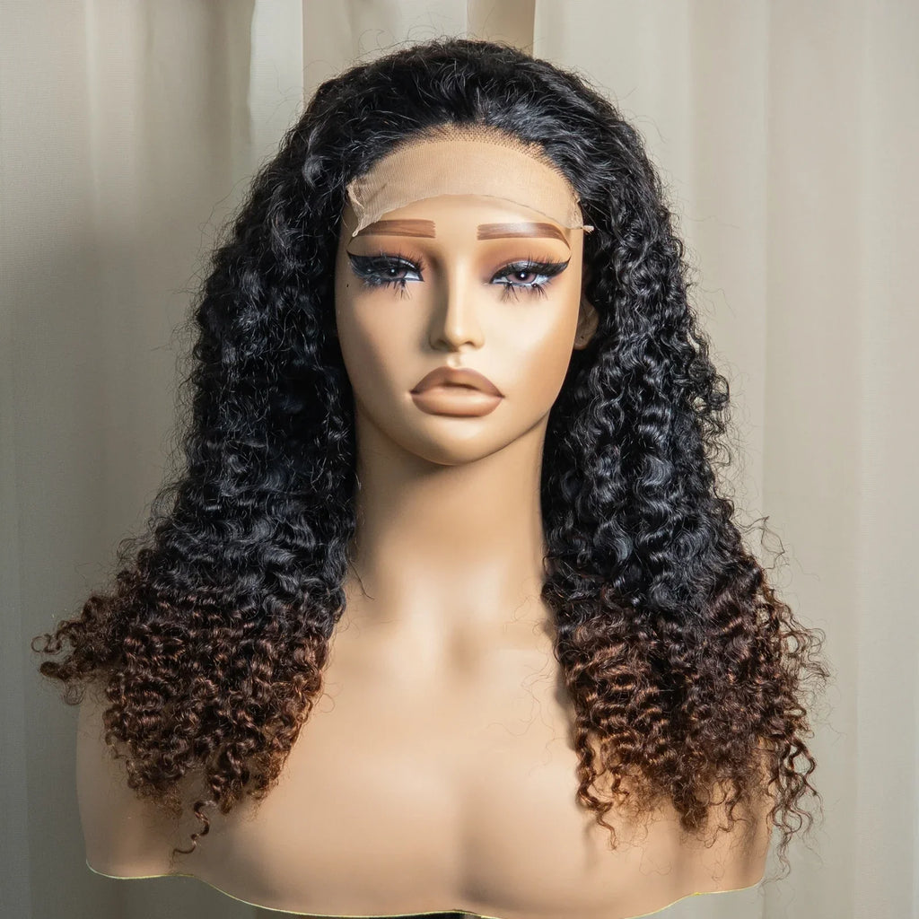 20" Deep Wave Double Drawn HD 5x5 Lace Closure Wig | Burmese Curly Remy Hair | 350% Density