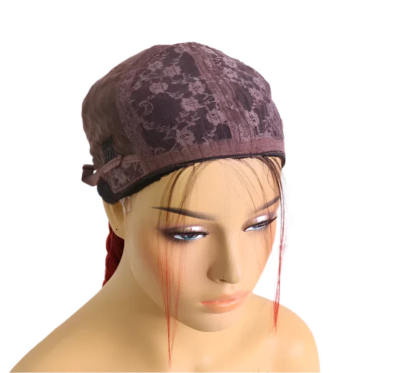 26" Black & Honey Blonde Box Braided Wig | Heat Resistant Synthetic Wig | Cosplay & Daily Wear | Machine Made