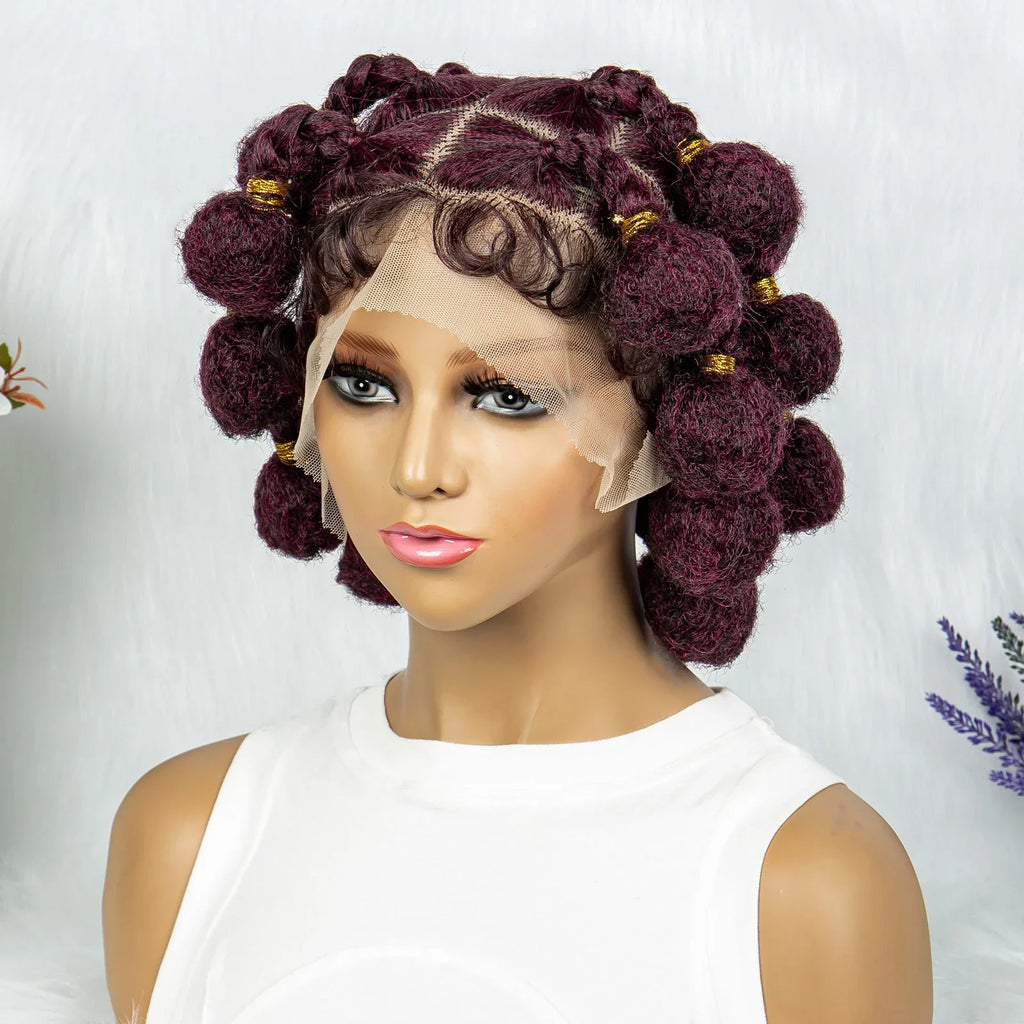 Bantu Knotless Box Braids Wig | Full Lace African Braiding Hair
