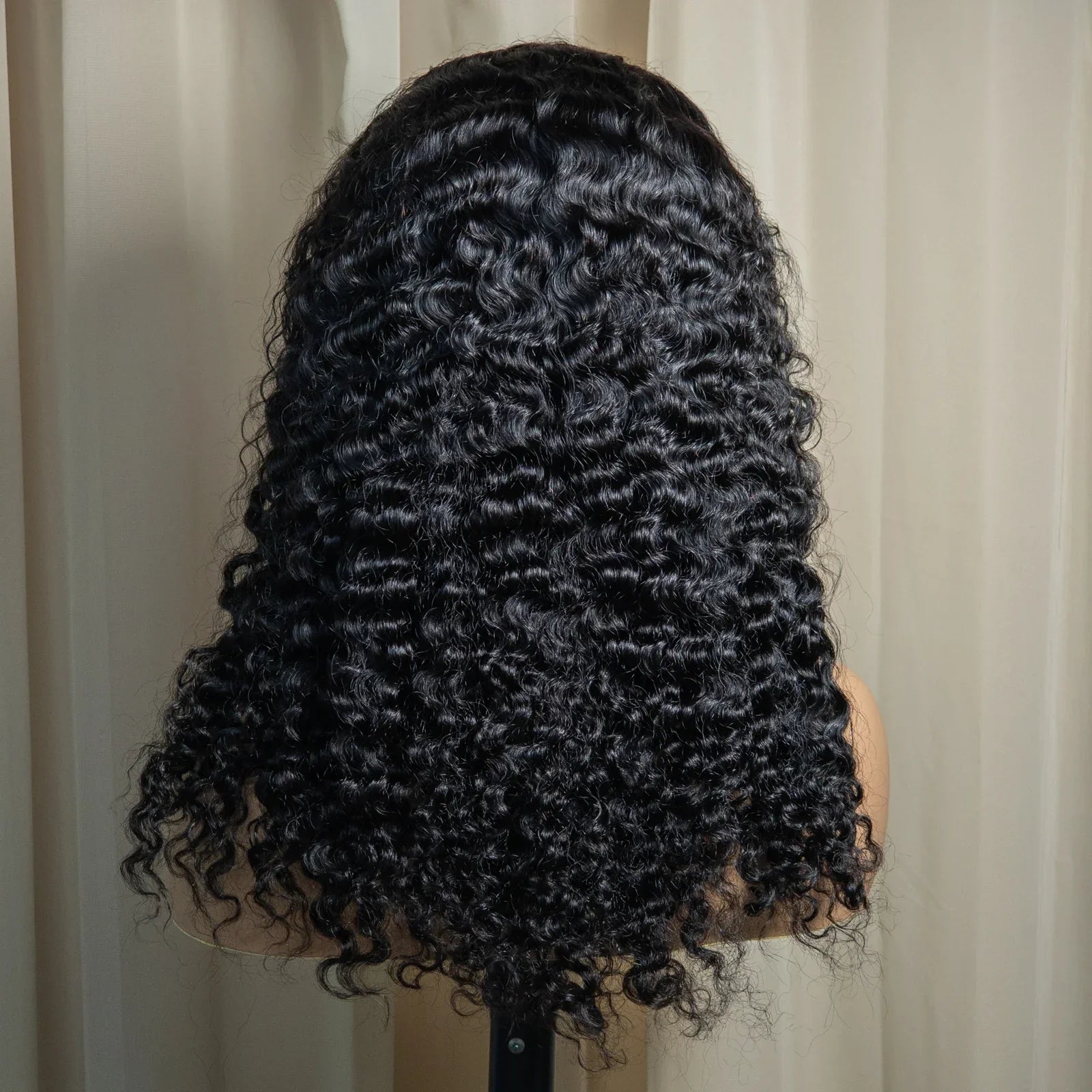 20" Deep Wave Double Drawn HD 5x5 Lace Closure Wig | Burmese Curly Remy Hair | 350% Density