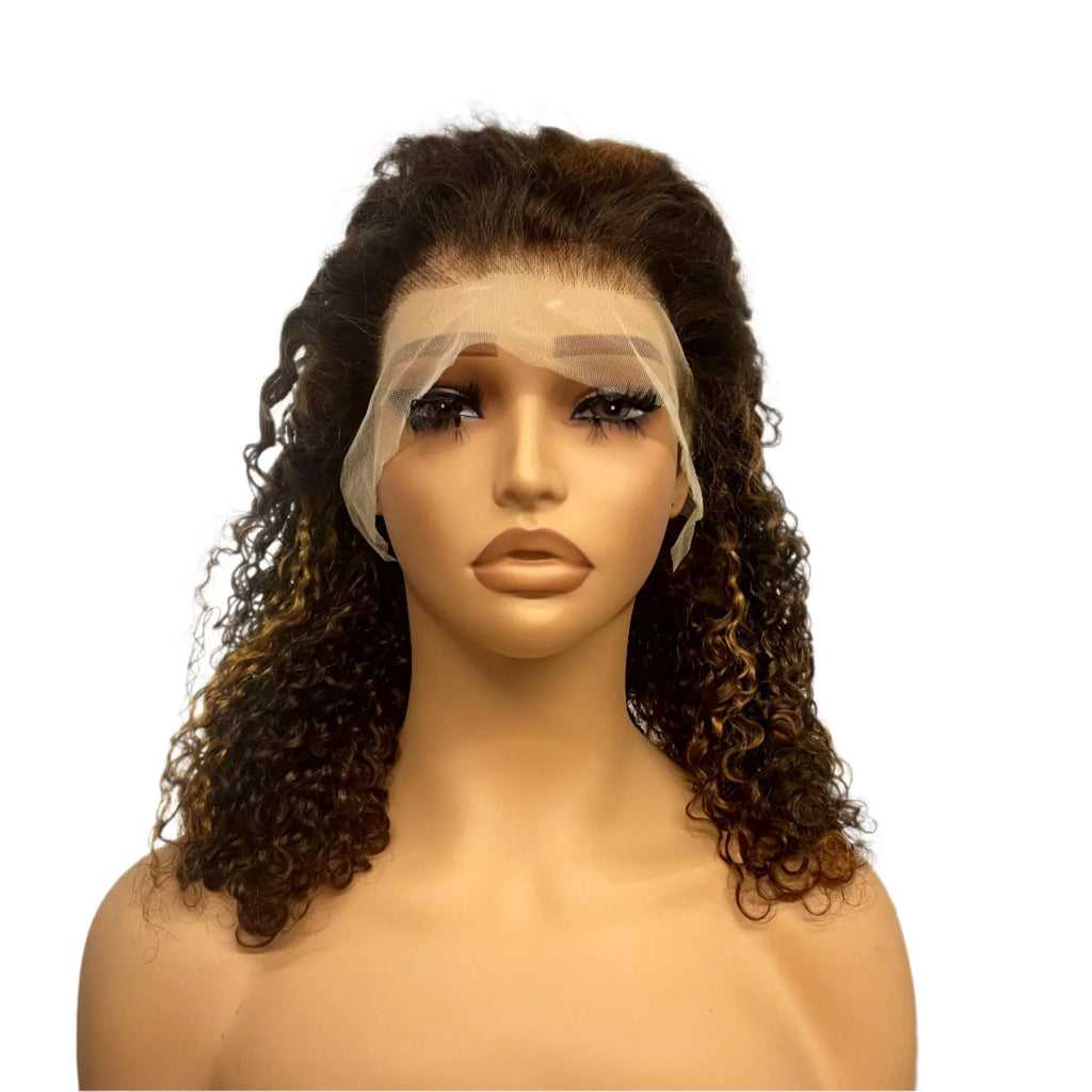 350% Density Pixie Curly HD Lace Frontal Wig | Bouncy Burmese Human Hair