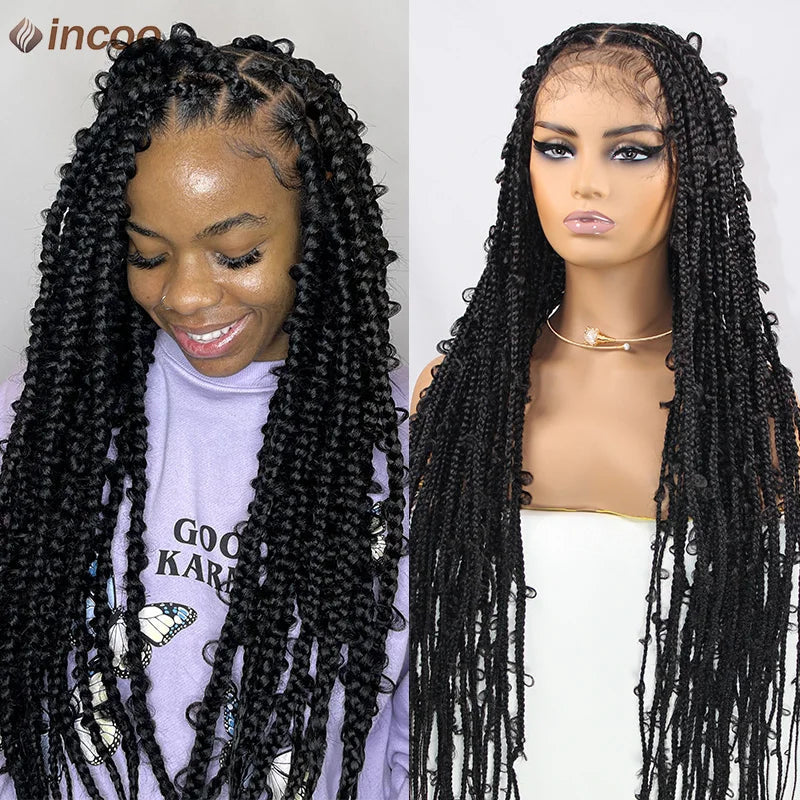 36" Butterfly Locs Crochet Wig | Full Lace Front | Knotless Braids | Baby Hair | Synthetic