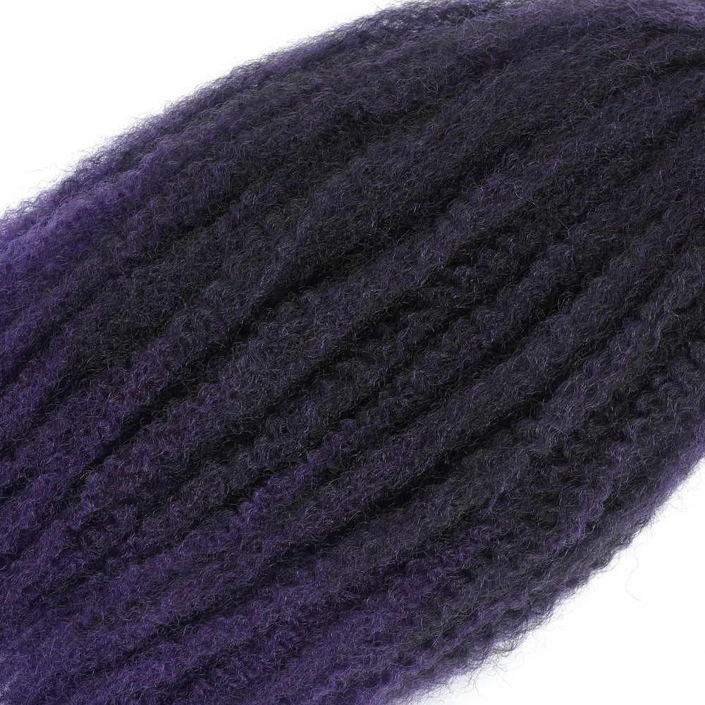 18" Marley Twist Braiding Hair | Crochet Braids | Afro Twist Kinky Hair Extensions | Ombre Colors | 30 Strands/Pack