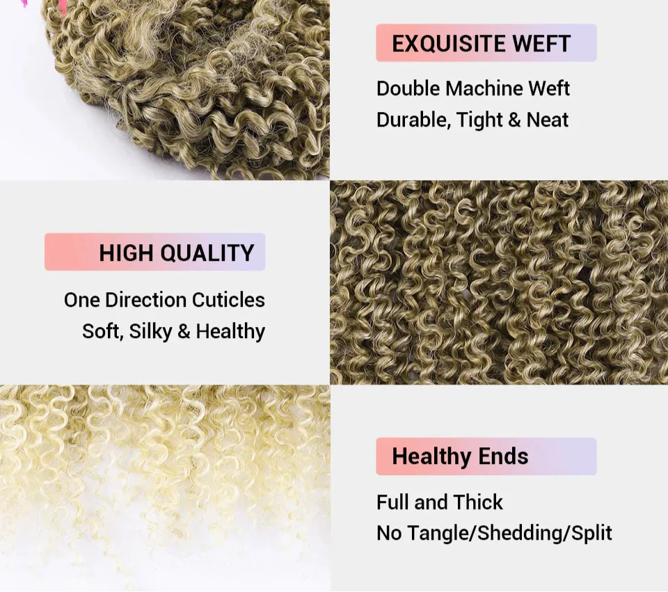 18" Magic Afro Kinky Curly Crochet Hair | Ombre Passion Twist Braids | 60 Strands/Pack | Heat Resistant