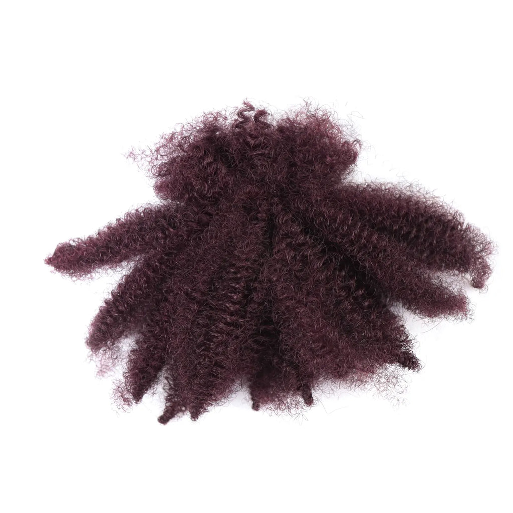 50g Afro Kinky Curly Bulk Human Hair | Braiding & Crochet Hair Extensions