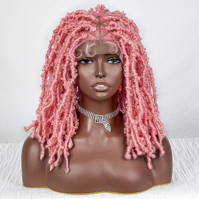 613 Blonde Butterfly Locs Braids Wig | Knotless Crochet | Full Lace