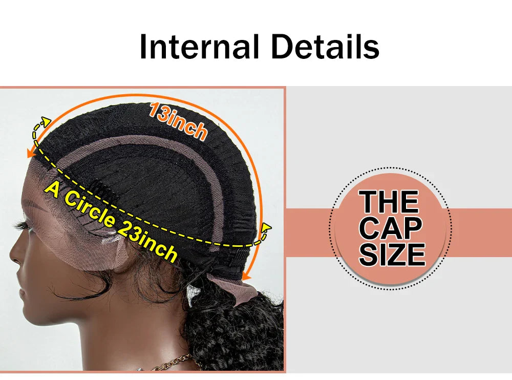 22" Box Braids Full Lace Wig | Two Curly Ponytails | Baby Hair | Synthetic Braided Wig